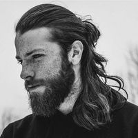 Man Bun with Textured Long Hair