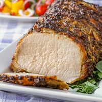 Herb Crusted Roast Loin of Pork - Rock Recipes