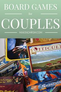 A list of the top 10 board games for couples