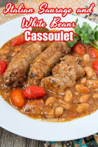 Italian Sausage and White Bean Cassoulet - Manila Spoon