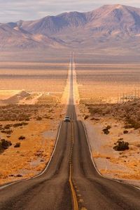 'Long Desert Highway Leading into Death Valley National Park from Beatty, Nevada' Photographic Print - Nagel Photography | Art.com