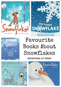 To get Adam in the mood for snow we have been reading snowflake related books. Here are five of our favourite snowflake books for preschoolers.