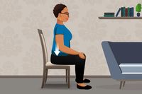 Guided instruction to practice good posture and deep breathing -- all from your chair.