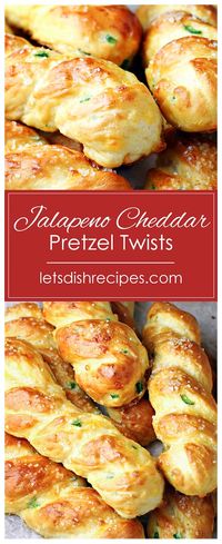 Jalapeno Cheddar Pretzel Twists — Let's Dish Recipes