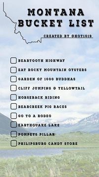 I've experienced half of these including Rocky Mountain Oysters in Rock Creek. Great list and well worth pursuing! #traveldestinations