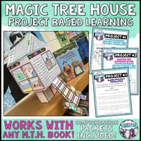 This resource contains comprehension project packets, 3D tree house templates, grading rubrics, and detailed photo instructions to carry out a Magic Tree House Literature Unit Project in your classroom! The project can be used with ANY Magic Tree House title - yes, ANY!Activities & Templates PDF:Page 1-2: Introduction & Project PhotoPage 3: Table of ContentsPage 4: Written DirectionsPage 5-21: Project 1 Templates and Comprehension PacketPage 22-38: Project 2 Templates and Comprehension P