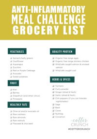 anti-inflammatory diet meal prep recipes challenge can help reset and heal your body of inflammation. Join the meal prep recipes challenge and use our easy, delicious, gluten-free recipes to help you feel better! The recipes are rich in foods that are known for their anti-inflammatory properties. Food plays a key role in reducing inflammation in the body, so use this fun challenge to help get you started! #antiinflammatory #paleo #mealprep #dairyfree #mealplan