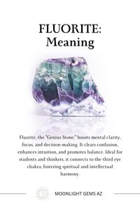 Unveil the secrets of fluorite.  Learn about the meaning, uses and properties. #crystals #fluorite #gemstones #meaning