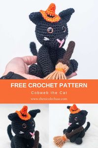 Black Cat Crochet Pattern - Free Halloween Crochet Pattern