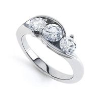 METAL SPECIFICATIONS Metal Name : White Gold 14K STONE SPECIFICATIONS Stone Name : Diamond Stone Cut : Round Stone Details : There is one diamond approx. 1.00 carat (approx. dia. 6.4 mm) and 2 diamonds approx. 0.75 carats each (approx. dia. 5.6 mm). Natural earth-mined diamonds. Total Stone Weight : approx. 2.50 carats Color : F Clarity : VS1 APPRAISAL Appraised Value : $10773.00 Comes with Certificate. Ring size : 6.5 (Can ship in any size you want)