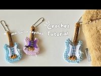 🎸 How to make Crochet Guitar Keychains 🎶 A step by step Tutorial - YouTube