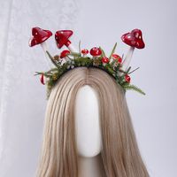 👑 Product description: Look! Red Mushroom Crown Fairy Headpiece Forest Girl Headband Elven Woodland Mushroom Costume For Women Elf Headdress Green Moss Elvish Hat Tiara 🦌Unique Design🦌 After the rain clears, vibrant red mushrooms of various sizes magically sprout across the soft, green moss. This headband combines an elastic band with carefully chosen lightweight materials, ensuring a comfortable, pressure-free fit. It adds the perfect touch of charm to your festive events, making you look ev