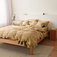 Eve Linen - Camel Quilt Cover | Sheet Society