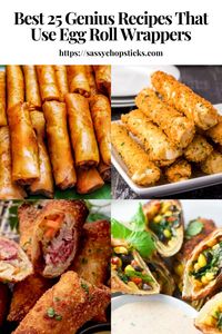 Egg roll wrappers are an ingredient that opens up tons of possibilities. Here is a collection of recipes that use egg roll wrappers.