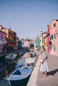 Gal Meets Glam Venice to Burano Island - SAU dress, Claude Pierlot sweater, Ann Tayor flats and Gucci bag