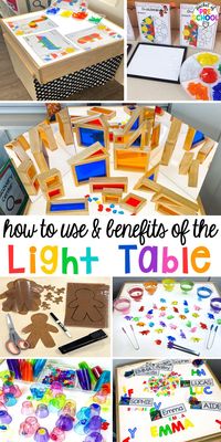 How to Use & Benefits of the Light Table for Preschool, Pre-K, & Kindergarten 23