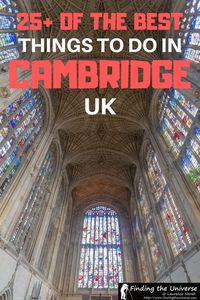 Things to do in Cambridge UK - Finding the Universe