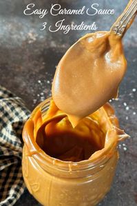 This 3-ingredient Easy Caramel Sauce is so delectable, and it makes the perfect small batch amount to drizzle over your favorite dessert. You won’t believe how easy it is to make!