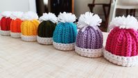 Cute Colorful Mini Crochet Hat Keychain Tutorial