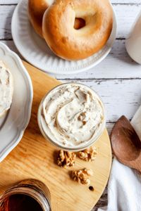 Whipped Maple Cream Cheese Spread with Walnuts