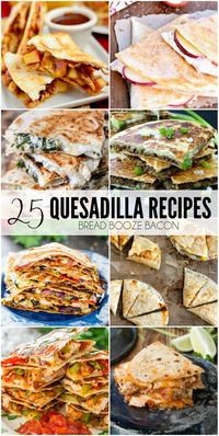 Is there any better than cheesy goodness between two tortillas? These 25 Quesadilla Recipes take a simple quesadilla to a whole new level with flavors to excite and delight!