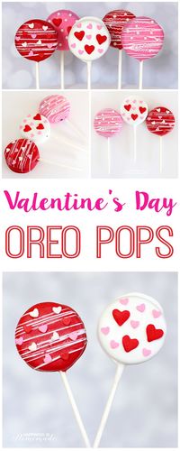 Super Cute Valentine's Day Oreo Pops! - Happiness is Homemade