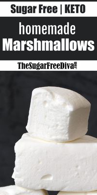 How to Make Sugar Free Marshmallows this keto friendly low carb sugar free recipe for marshmallows is easy to make and tastes so yummy too!