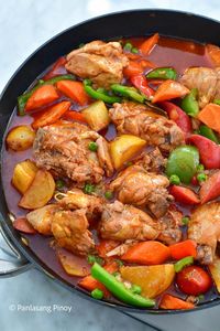 Chicken Afritada (or afritadang manok) is a popular Filipino dish known for its rich tomato-based sauce and tender chicken, combined with vegetables like potatoes, carrots, and bell peppers. It is a traditional favorite at Filipino celebrations such as fiestas and birthdays, and it is commonly paired with white rice. 
The post Special Chicken Afritada appeared first on Panlasang Pinoy.