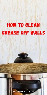 Learn how to clean grease off kitchen walls using ingredients you already have, including vegetable oil, baking soda, dish soap, and white vinegar.