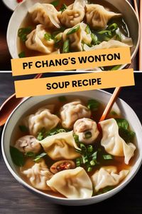 Craft restaurant-quality comfort with PF Chang's Wonton Soup recipe. Elevate your home dining with this savory blend—a taste of Asian culinary excellence.