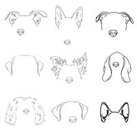 This bundle includes: Digital Pet Portrait FileMin. five 3" stickers = 1 sheet (variety of quantities available) About the item: Custom line art pet ear illustrations are created directly from a reference photo of your pet. After receiving your images, the artwork will be created, a proof will be emailed to you for approval, and once approved the final image will be emailed to you and physical stickers shipped. Options for the ear illustrations include 3 different line styles. Thick lines for a