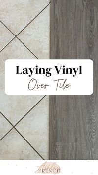 Do you want vinyl flooring instead of tile in your home? Here I share a step-by-step how to guide on how to lay vinyl plank flooring directly on top of tile. I answer most commonly asked questions on completing this home project as well as concerns you may have. I share what vinyl we used, the tools we used, & whether vinyl planks are waterproof. Find more DIY floor ideas, affordable home renovations, and home ideas on a budget at ​https://mrsashleyfrench.com/.