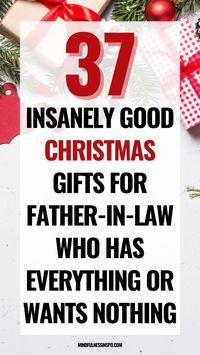 Discover unique Xmas gifts for the hard-to-shop-for father-in-law who has everything. From practical to genius - these holiday gift ideas will impress any type of father-in-law. See 37 insanely good Christmas presents for father-in-law in our holiday gift guide.