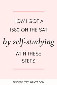 Is your SAT coming up? Learn how you can study by yourself (without paying for expensive prep classes) and still get a 1500+! Find the top study tips in this blog post.