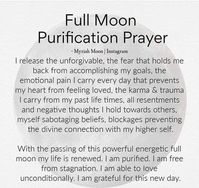 Full Moon Purification | Full moon love spell, New moon rituals, Full moon ritual