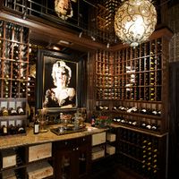 Marilyn Monroe wine room.