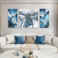 3 pieces wall art abstract floral Painting set of 3 wall art Acrylic Paintings On Canvas art Original art texture painting walll pictures