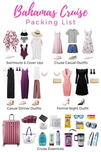 Bahamas Cruise Packing List - What to Wear on a Bahamas Cruise #CruiseOutfits #BahamasCruise