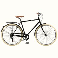 Beaumont City Bike with 7-speeds, a step-over diamond frame, and a rear bike rack is your sturdy, comfortable commuter bike. Free Shipping! Shop now!