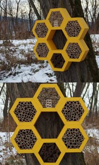 I love this Bee hotel / insect house I found on Etsy, #ad #Etsy #bee #bees #garden