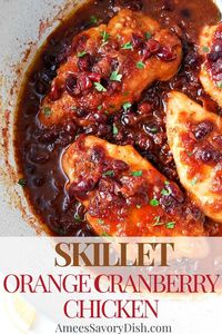 Skillet Orange Cranberry Chicken