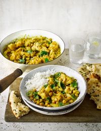 Got a tin of chickpeas in your storecupboard? Add them to this protein-rich vegan curry for a nutritious midweek meal