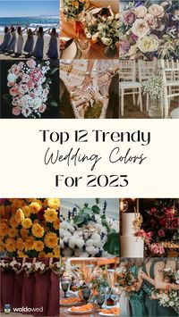 Selecting the colors you want for your wedding is a good place to start when narrowing your list of to-do’s for wedding planning. While choosing colors for your wedding can be difficult, it doesn’t have to be! We have compiled this resourceful guide with the top 12 trending wedding colors for 2023 to help make your decision easier. Let’s take a look at the top 12 trending wedding colors for 2023.