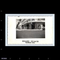 VINTAGE PHOTO MIAMI BEACH FLORIDA 1941 BURTONS DRUGS STREET SCENE $16.00 - PicClick