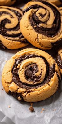 Peanut Butter Brownie Swirl Cookies - Chasety