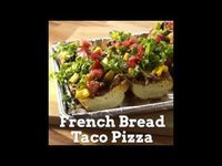 Take your favorite taco ingredients, and layer them up on French bread. So easy and tasty, too!