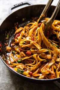 Better Than Takeout Thai Drunken Noodles | halfbakedharvest.com #takeout #noodles #weeknightrecipe #Thai