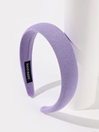 Purple Casual   Cotton Plain Wide Headband Embellished   Women Accessories