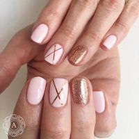 Pin for Later: Rose-Gold Nail Art Is the Prettiest, Girliest Manicure You Can Wear