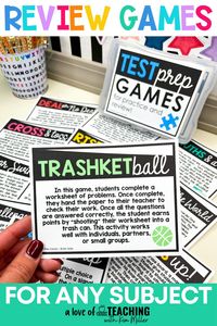 Take your test prep to the next level of engagement with games. Turn any review session into a fun and engaging activity. These 28 Test Prep Games will give you a toolbox of fun and exciting activities you can use to review any skill or concepts. Test Prep doesn't have to be all worksheets and practice tests. Instead make learning fun with these games and activities your upper elementary students will love. #TestPrep #UpperElementary